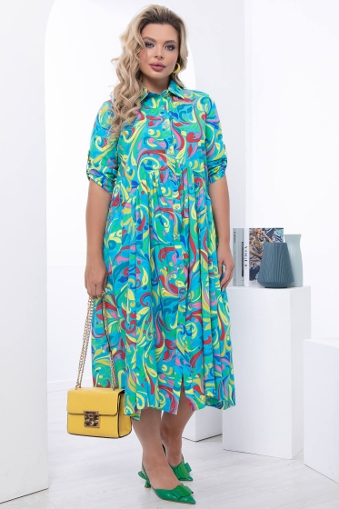 Платье "Штеффи" (грин) П6791