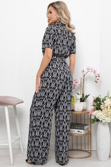 Комбинезон "Марсель" (блэк энд вайт) К5846