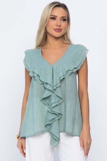 Блуза Поцелуй ветра (светло-зеленая) Б13895-7М