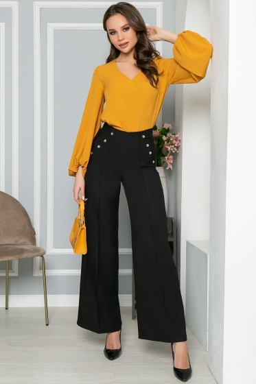 Брюки "Палаццо" (блэк) Б5116