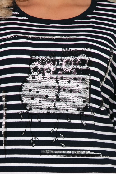 Футболка в полоску "Совы" Б3739