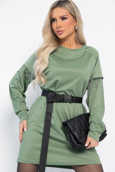 Платье Стелла (оливковое) П12706-5