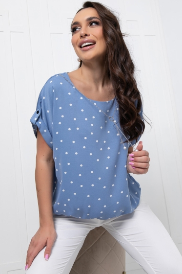 Блуза "Ханна" (блю) Б6079