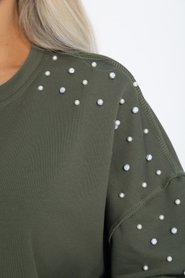 Свитшот Бьянка (хаки) Б12366-1