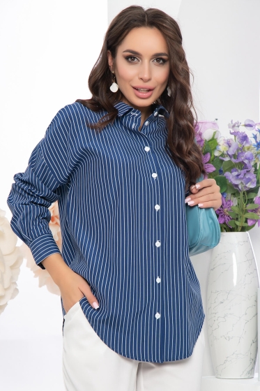 Рубашка "Оксана" (синяя) Б5240