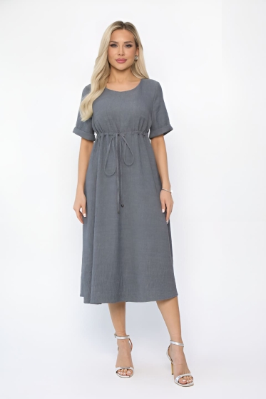 Платье Майя (серое) П13672-3М