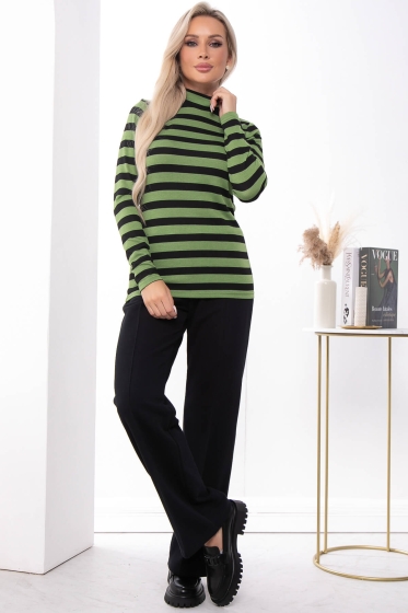 Водолазка "Афина" (блэк энд грин) Б7400