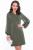 Платье "Стильная классика" (хаки) П3122 Платье "Стильная классика" (хаки) П3122