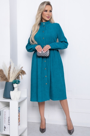 Платье "Муза" П7217 (морская волна)