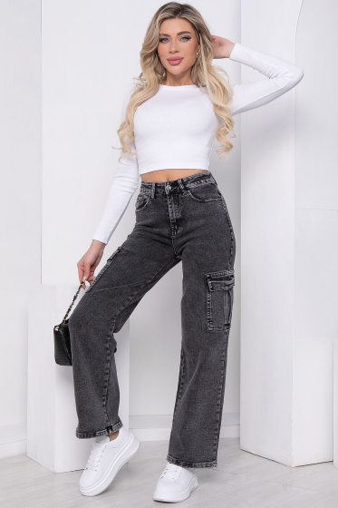 Джинсы "Артемиса" (серые) Б8607