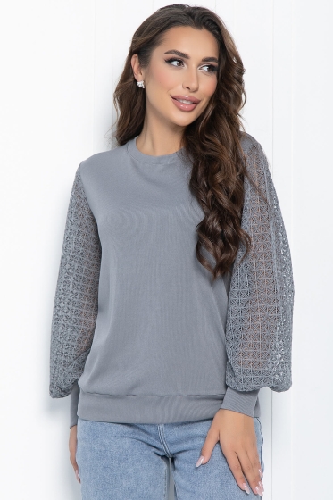 Блуза Арабелла (серая) Б11056