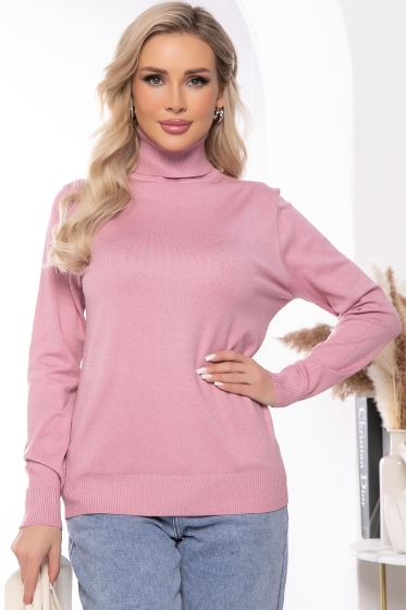 Водолазка "Зимняя история" (пыльная роза) Б7839