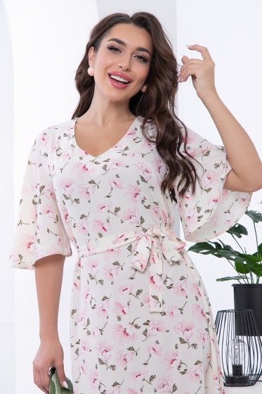 Платье "Натали" (светло-желтое) П6746