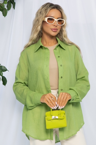 Рубашка Воздушное настроение (зеленая) Б13190-7М