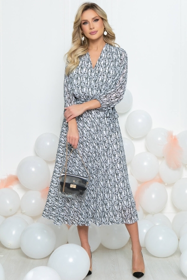 Платье "Леди Шик" (вайт) П5477