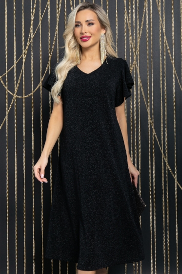 Платье Мелодия любви (мерцающий черный) П11771