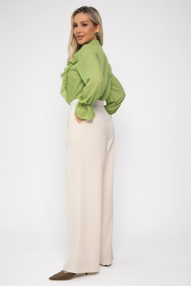 Брюки льняные Мэрлин (бежевые) Б13682-7М