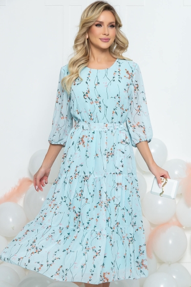 Платье "Виталина" (голубое) П5462