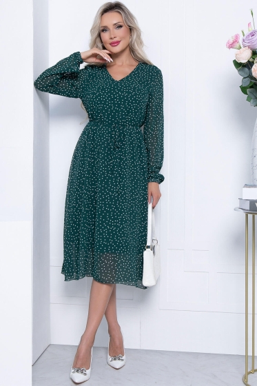 Платье "Волшебная история" (изумруд) П7086