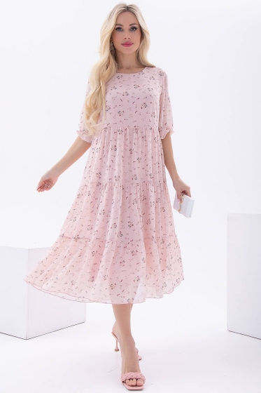 Платье "Виталина" (пудра) П6071