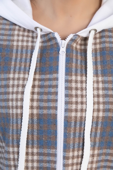 Рубашка Руслана (бежево-коричневая) Б12916-44М