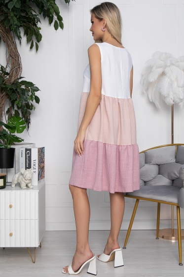 Платье Одри (розовое) П10359