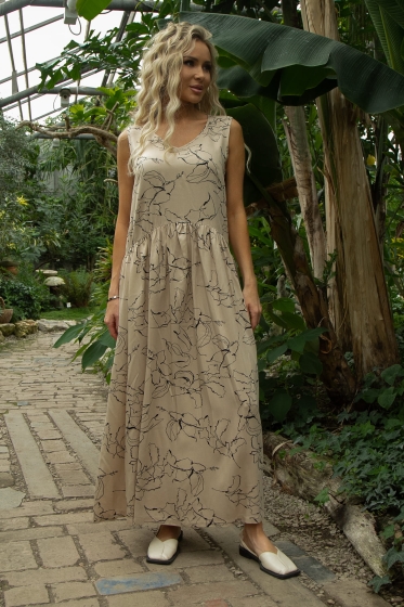 Сарафан Нерея (бежевый) П13547-1М