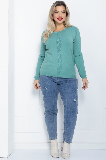 Джемпер Зимний вечер (светло-зеленый) Б12236-20