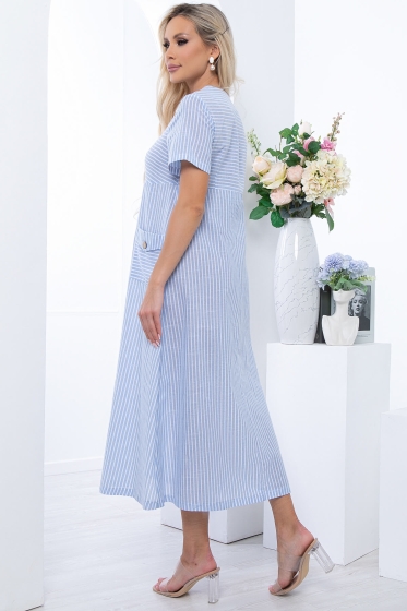 Платье "Сальма" (голубое) П6707