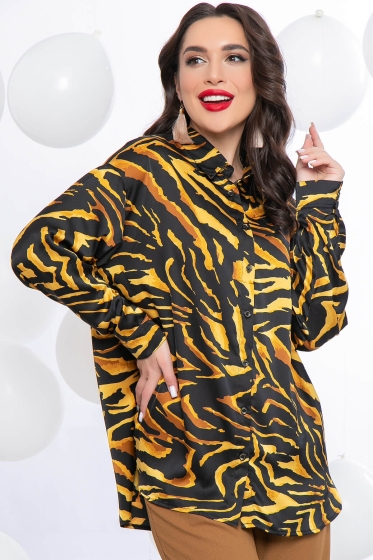 Рубашка "Лила" (горчица) Б5561