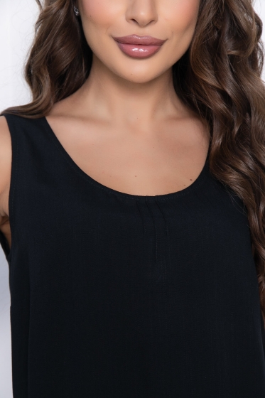 Блуза Мой день НЬЮ (черная) Б10785