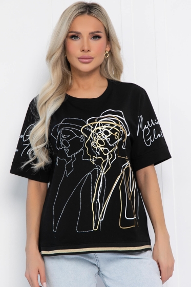 Блуза Деметра (черная) Б12718-20