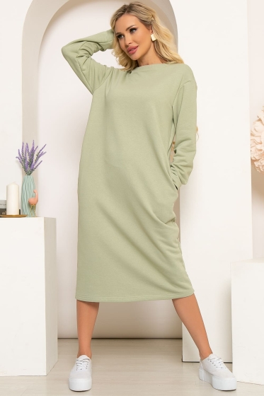 Платье "Янина" (олива) П4033