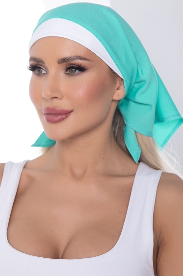 Косынка с обтачкой (мята) КОБ01