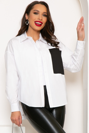 Рубашка "Акцент" (белая) Б4226