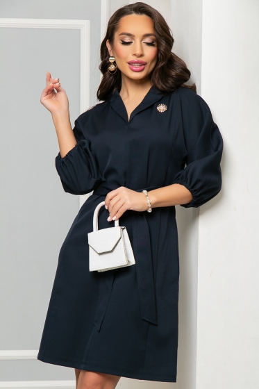 Платье "Лесли" (темно-синее) П4693