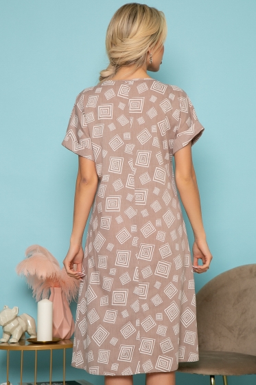 Платье "Бренди" (кофе с молоком) П3822