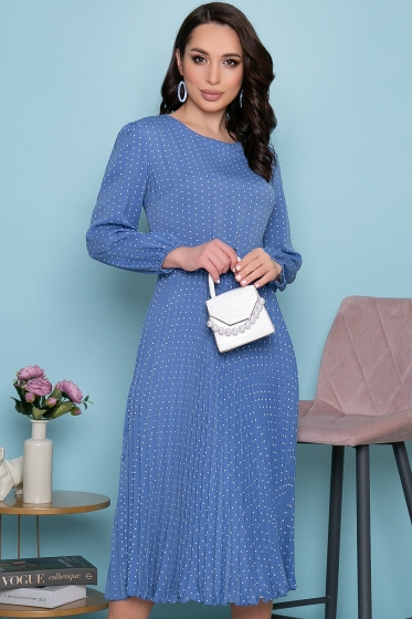 Платье "Загадочная леди" (небесно-голубое) П3335