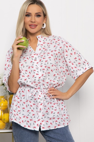Блуза Мариша (белая) Б13669-30М