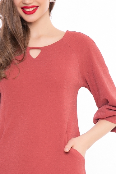 Платье "Венецианская ночь" (коралл) П3040