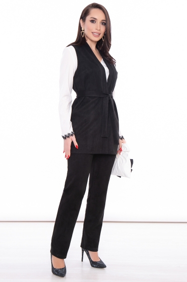 Костюм брючный "Перевоплощение" (блэк) К3212