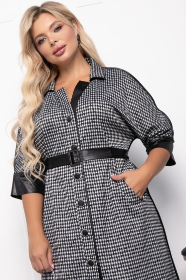 Платье "Маринетта" (гусиная лапка) П7122