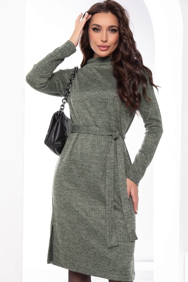 Платье "В ритме мегаполиса" (грин) П8000