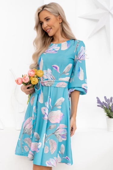 Платье Изабелла (бирюзовое) П13789-45М