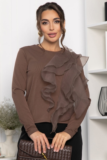 Блуза Риана (коричневая) Б14223-5М