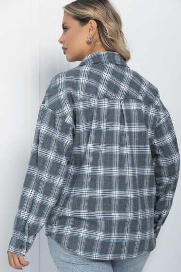 Рубашка Золушка (светло-серая) Б11643