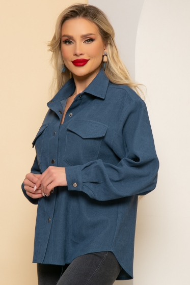 Рубашка "На пульсе моды" (джинс) Б4395