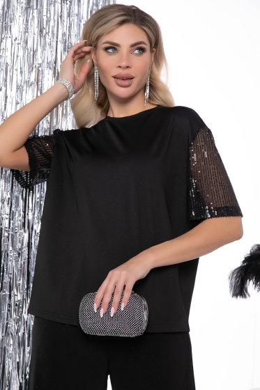 Блуза "Богема" (блэк) Б8025