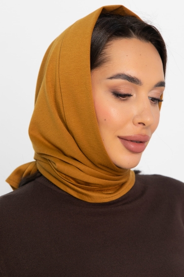 Косынка с отворотом (горчичная) КО19-23М