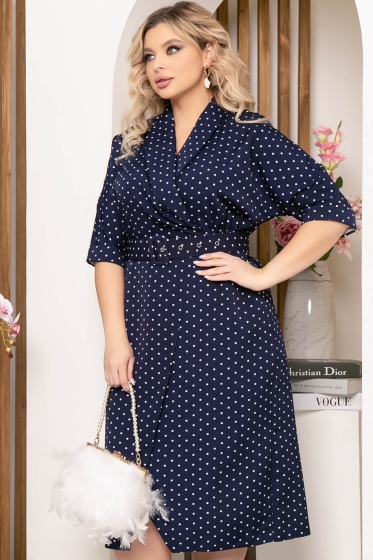Платье "Доминика" (темно-синее) П5274